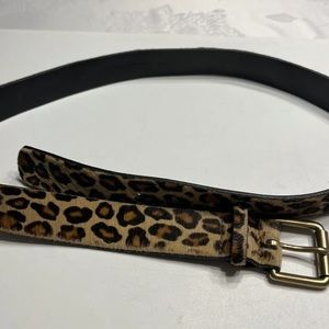Jcrew leopard print belt size medium